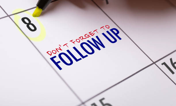Calendar reminder highlighting follow-up timing, representing the sales follow-up timeline and when to follow up with leads.